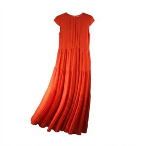 Orange Shift Mid Dress - 38