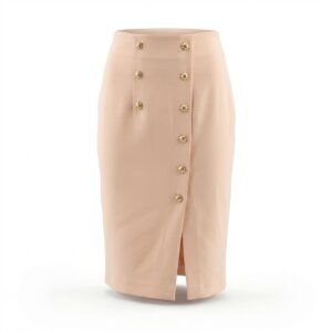 Light Pink Pencil Skirt - 36