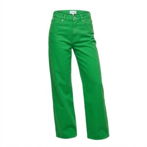 Bottle Green Straight Denim - 34
