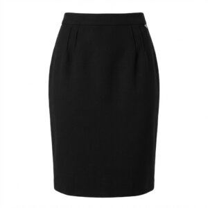 Black Pencil Cut Skirt - 36