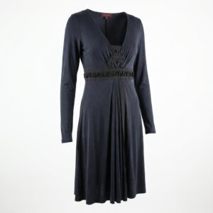 Black A-Line Cotton Dress - M