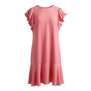 Shift Ruffle Mini Dress - 38