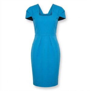 Bright Blue Fit Dress - 40