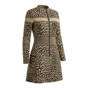 Printed Zip Mini Dress - 38