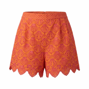 Bi-Color Shell Broidery Shorts - 40