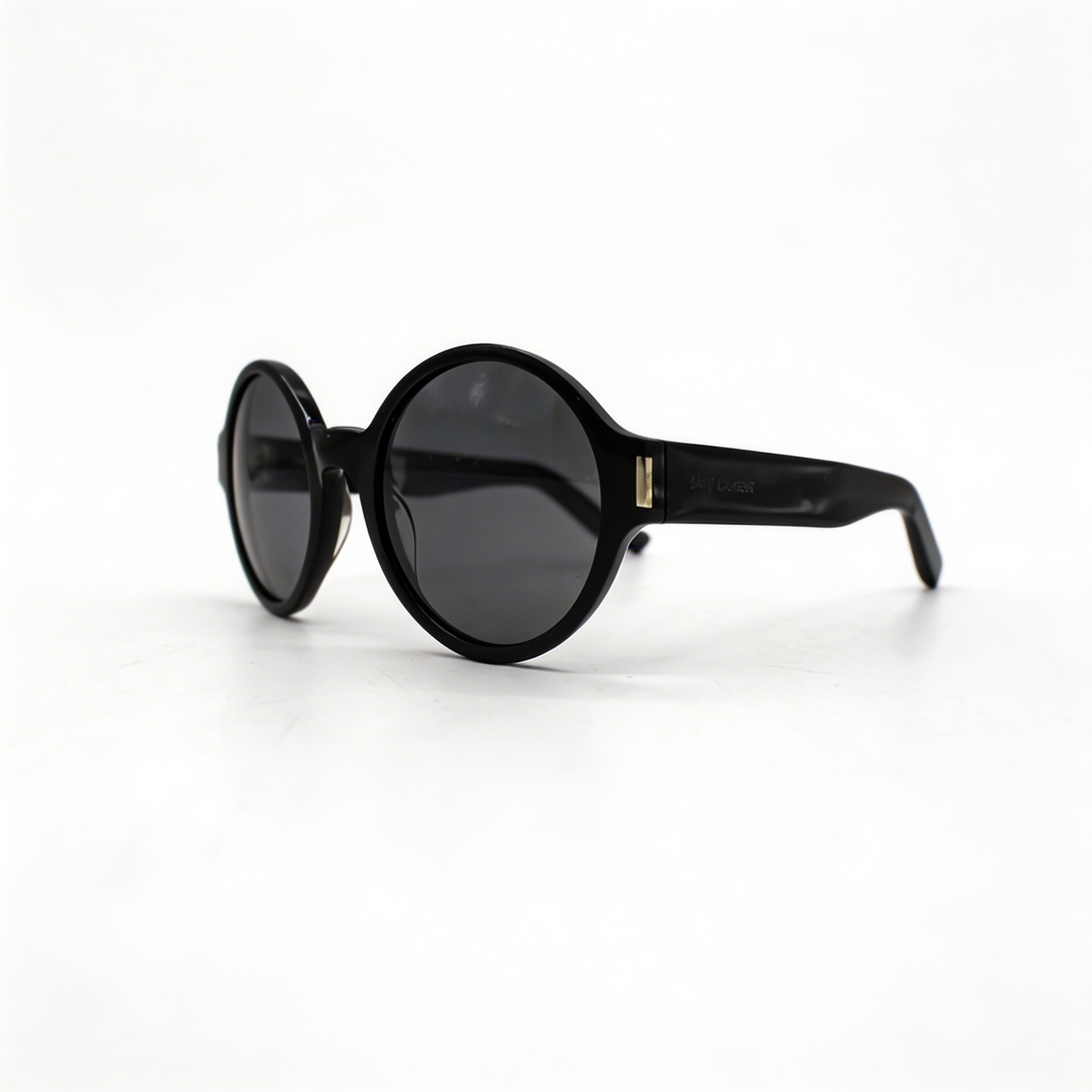 Black Thick Round Sunglasses