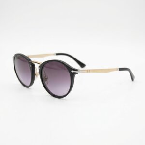 Black Round Metal Sunglasses