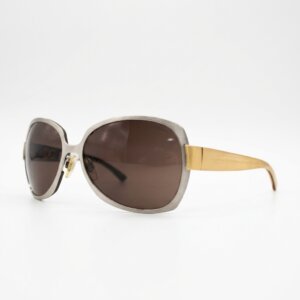 Silver Metal Round Sunglasses