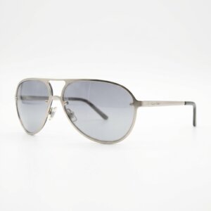Silver Metal Aviator Sunglasses