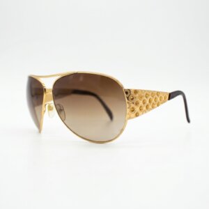 Gold Rhinestones Aviator Sunglasses