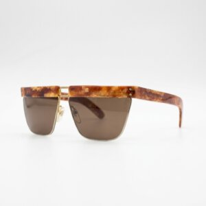 Vintage Bi-Fabric Square Sunglasses