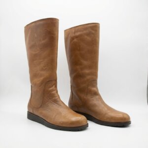 Vintage Leather Mid Boots - 37
