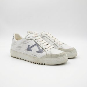 White Lace Up Sneakers - 35