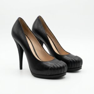 High Heel Leather Pumps - 38