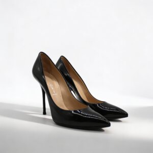 Patent Leather Stiletto Pumps - 39.5