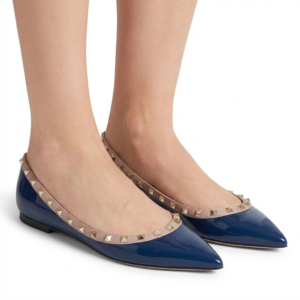 Pointy Rockstuds Ballet Flats - 41