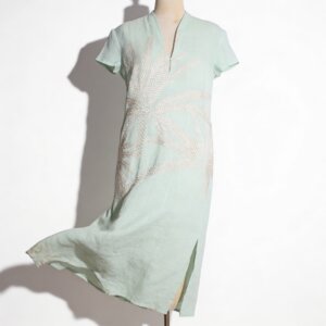 Palm Tree Caftan Maxi Dress - 38