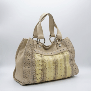 Embossed Python Y2K Handle Bag