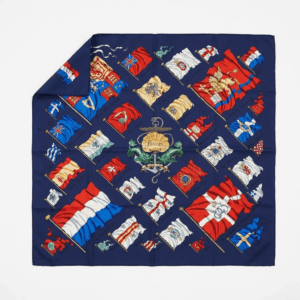 Silk Square ''Flags'' Scarf
