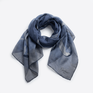 Vintage ''Rings'' Silk Scarf