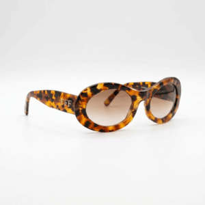 Tortoise Thick Oval Sunglasses