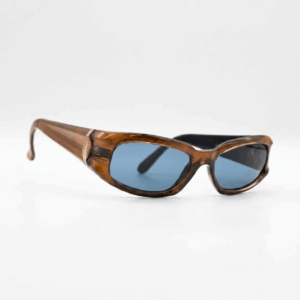 Brown Narrow Rectangle Sunglasses