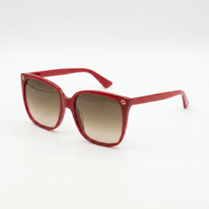 Wide Red Square Sunglasses