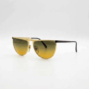 Golden Half Oval Sunglasses