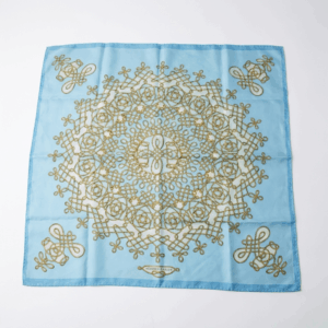 Golden Maze Silk Scarf