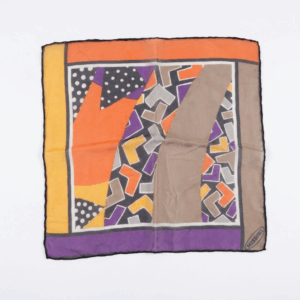 Silk Geometrical Print Scarf