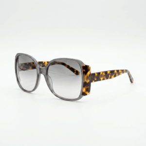 Grey & Tortoise Round Sunglasses