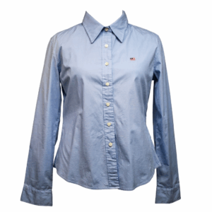 Blue Cotton Fit Blouse - M/L