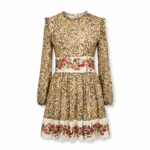 Multiprint A-Line Mid Dress - S