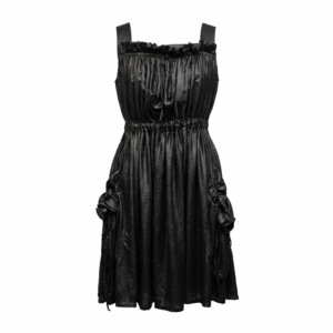 A-Line Black Sleeveless Dress - 36
