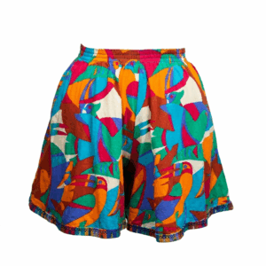 Birds Cotton High Rise Shorts - 38