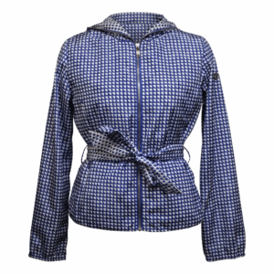 Cobalt Print Short Trench - 36
