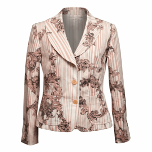 Multiprint Cotton Fit Blazer - 40