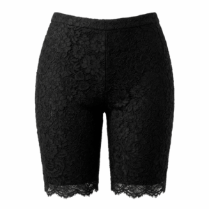 Black Laced Cycling Shorts - 34