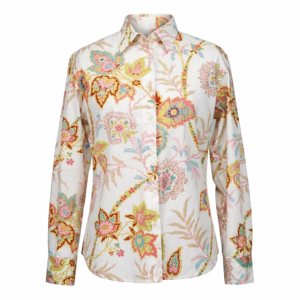Multicolor Flowers Fit Blouse - 42