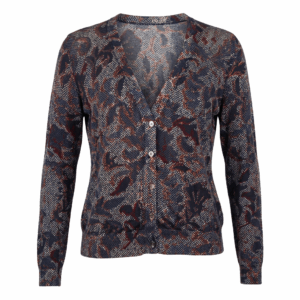 Printed Thin Cotton Cardigan - M