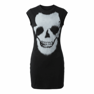 Skull Bodycon Mini Dress - S