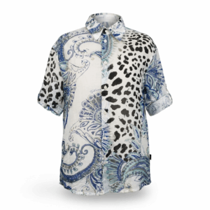 Multiprint Cotton Loose Blouse - L