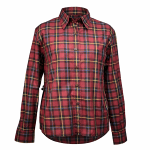 Checkered Print Fit Blouse - 42