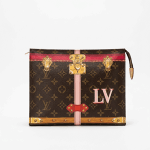 ''Neverfull'' Monogram Leather Clutch