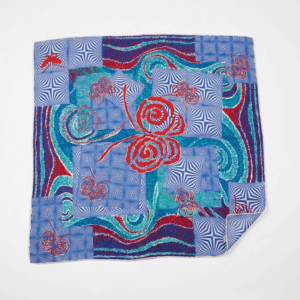 Colorful Abstract Silk Scarf