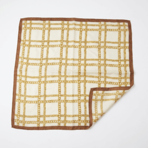 Gold Chains Silk Scarf