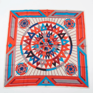 ''La Rose des Vents'' Silk Scarf