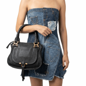 Black Leather Shoulder Bag