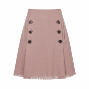 A-Line Buttoned Mid Skirt - 36/38