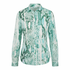 Snake Print Fit Blouse - 38